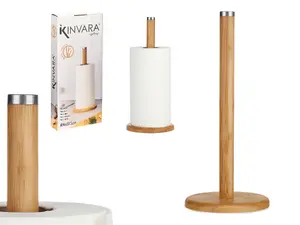Держатель для бумажных полотенец Kinvara 90953 бамбук и сталь