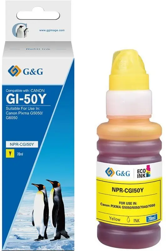 Tintes kasetne G&G GI-50 Y Dzeltena