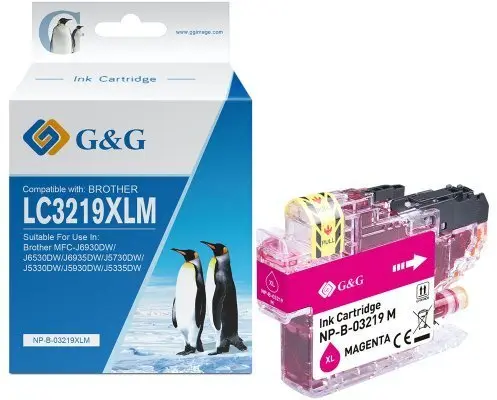 G&G saderīga tintes kasetne magenta Brother
