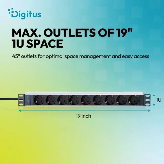 Стоечный блок питания DIGITUS DN-95444 на 9 розеток Photo 6
