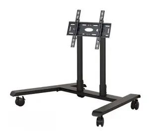 B-Tech AV System X Universal Low Level Flat Screen Trolley BT8540/BB V2 for up to 600x400 VESA with 0.75m 50mm poles