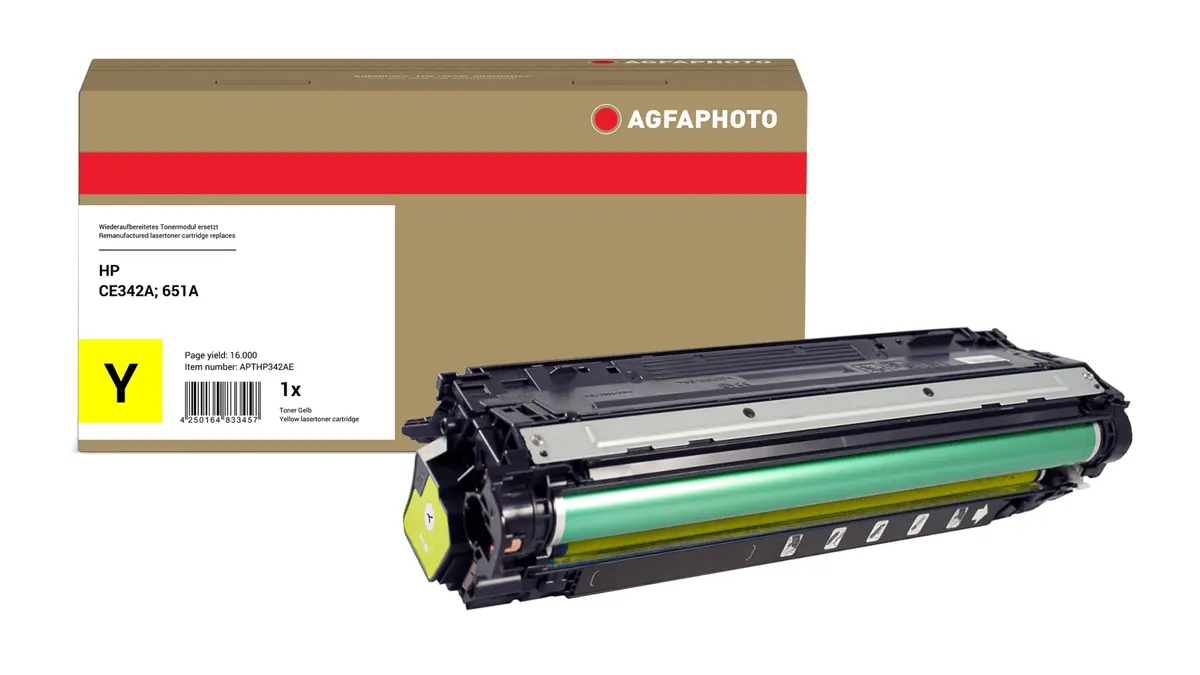AgfaPhoto Toner Cartridge for HP CE342A 651A Yellow Photo 2