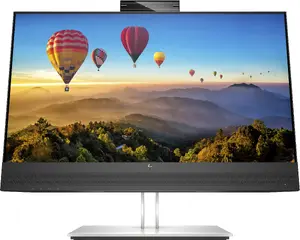 HP E24m G4 FHD USB-C Conferencing Monitor 23.8" Full HD LCD IPS 1920 x 1080 5 ms Built-in Speakers USB Hub VESA Height Adjustment Black, Silver