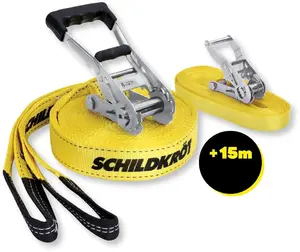 Schildkrot Classic slaiklina komplekts ar sprūdratu 15 m garumā