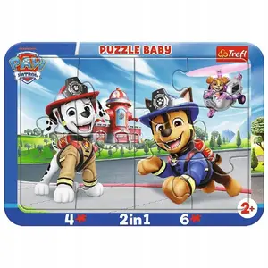 TREFL Puzzle ramkowe Baby Wesoły Psi Patrol рамка-пазл для малышей