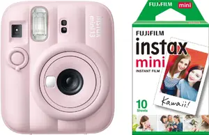 Fujifilm Instax Mini 13 Instant Camera Candy Pink with Film, Auto Exposure, Close-Up Mode, Selfie Mirror, and Timer