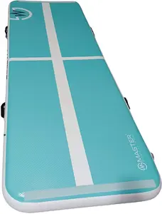 Master Airtrack Tumbling Mat 200 x 100 x 10 cm Turquoise and White