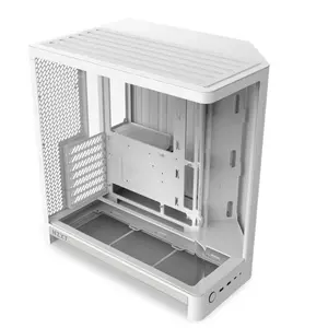 NZXT H6 2026 Mid-Tower Airflow Gaming Case White Glass Window