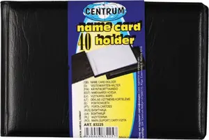 Centrum 83225 Черный Визитница из ПВХ на 40 Визиток