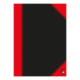 Bantex 100302831 Writing Notebook A4 96 Sheets Paperback Black and Red 70 g/m²