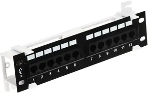 Delta PP10-12/RJ/6 Patch Panel RJ-45 10-inch