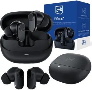 Беспроводные наушники 3MK FitPods Bluetooth 6.0 черные