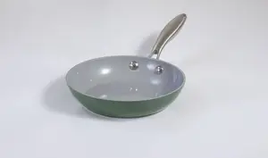 CS Kochsysteme TERRA Alu Frypan Forged Aluminum Ceramic Non-Stick Induction Green