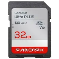 Карта памяти SanDisk Ultra PLUS SDHC 32GB UHS-I SDSDUB3-032G-GN6IN V10 U1 C10 130MB/s