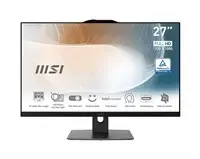 MSI All-in-One Modern AM272P 1M-1294XEU galddators ar 27 collu FHD pretatstarošanas displeju, Intel Core 5 120U procesoru, 16GB RAM un 512GB SSD, baltā krāsā