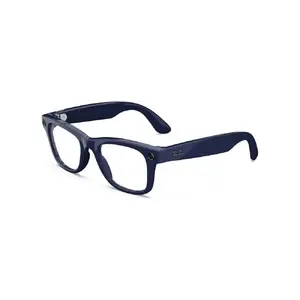 Google Meta Ray-Ban Gen2 Wayfarer Smart Glasses, Shiny Cosmic Blue Frame, Sapphire Transitions Lenses, Large Size