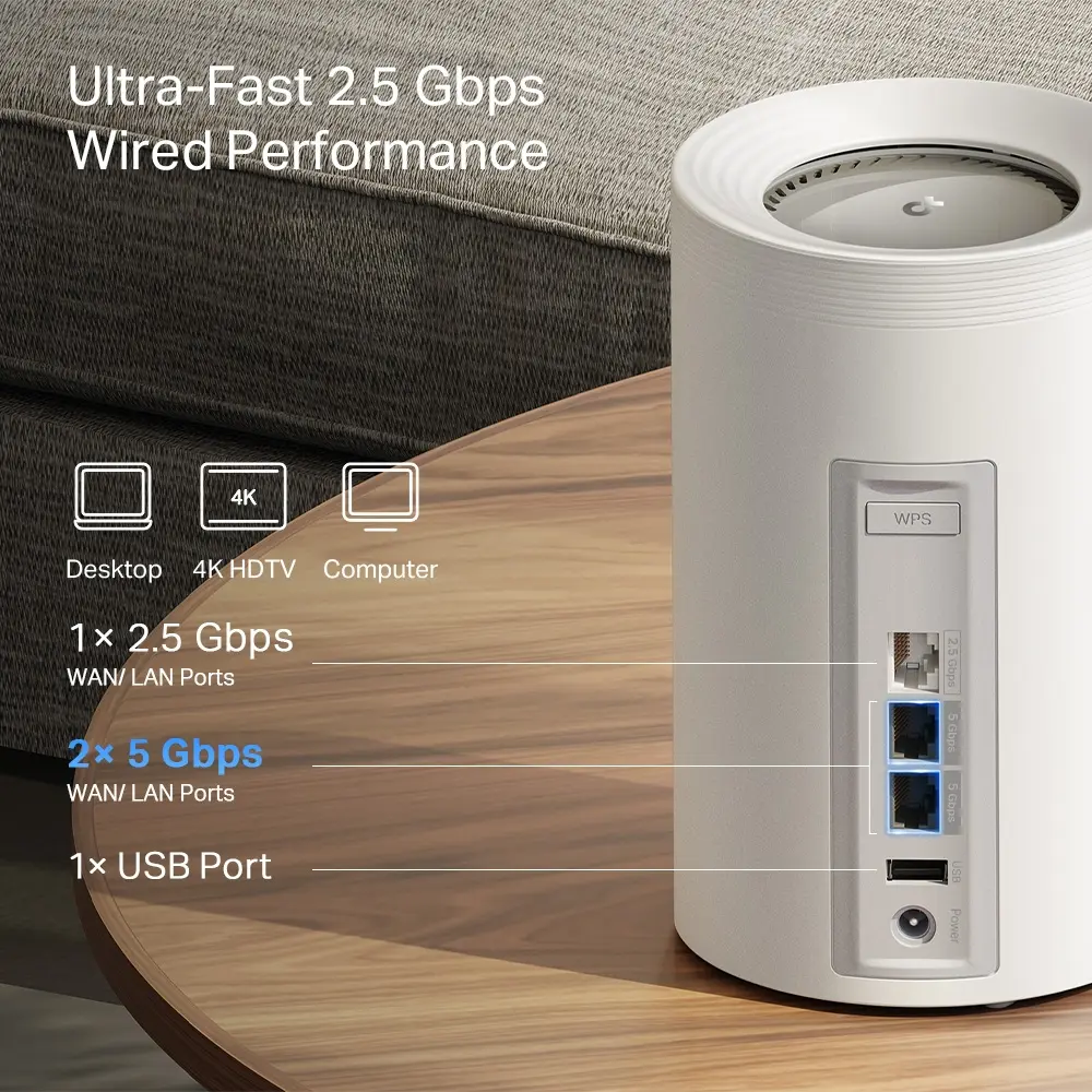 Меш-система Wi-Fi 7 TP-Link Deco BE65 Pro Photo 7