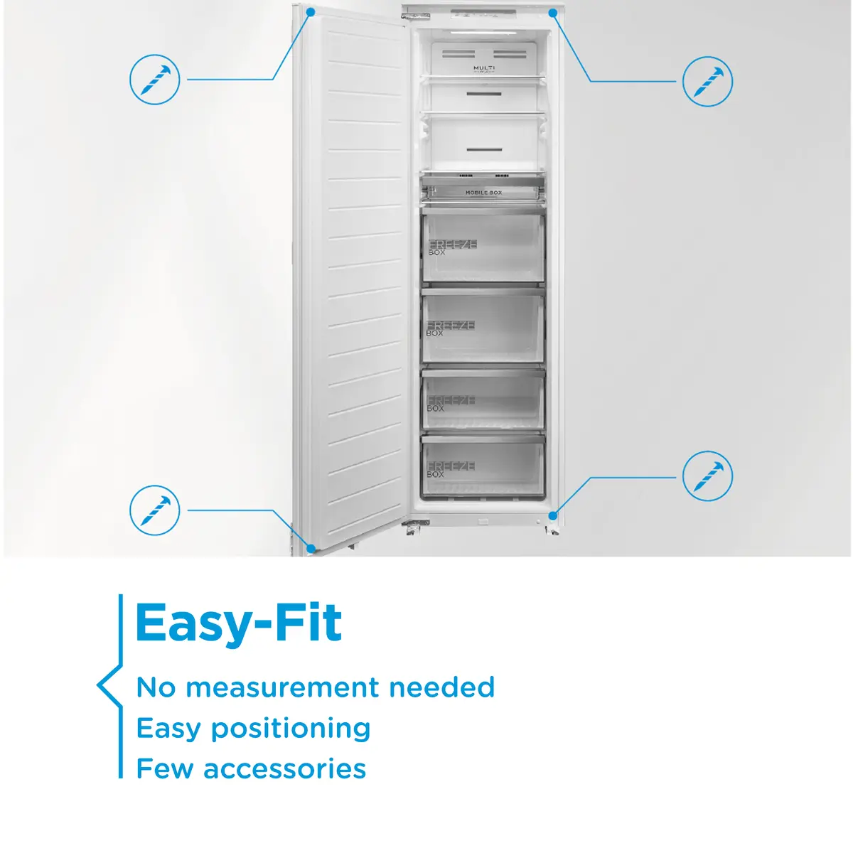 Midea MDRE271FGE01 Built-in Combi Refrigerator Photo 10