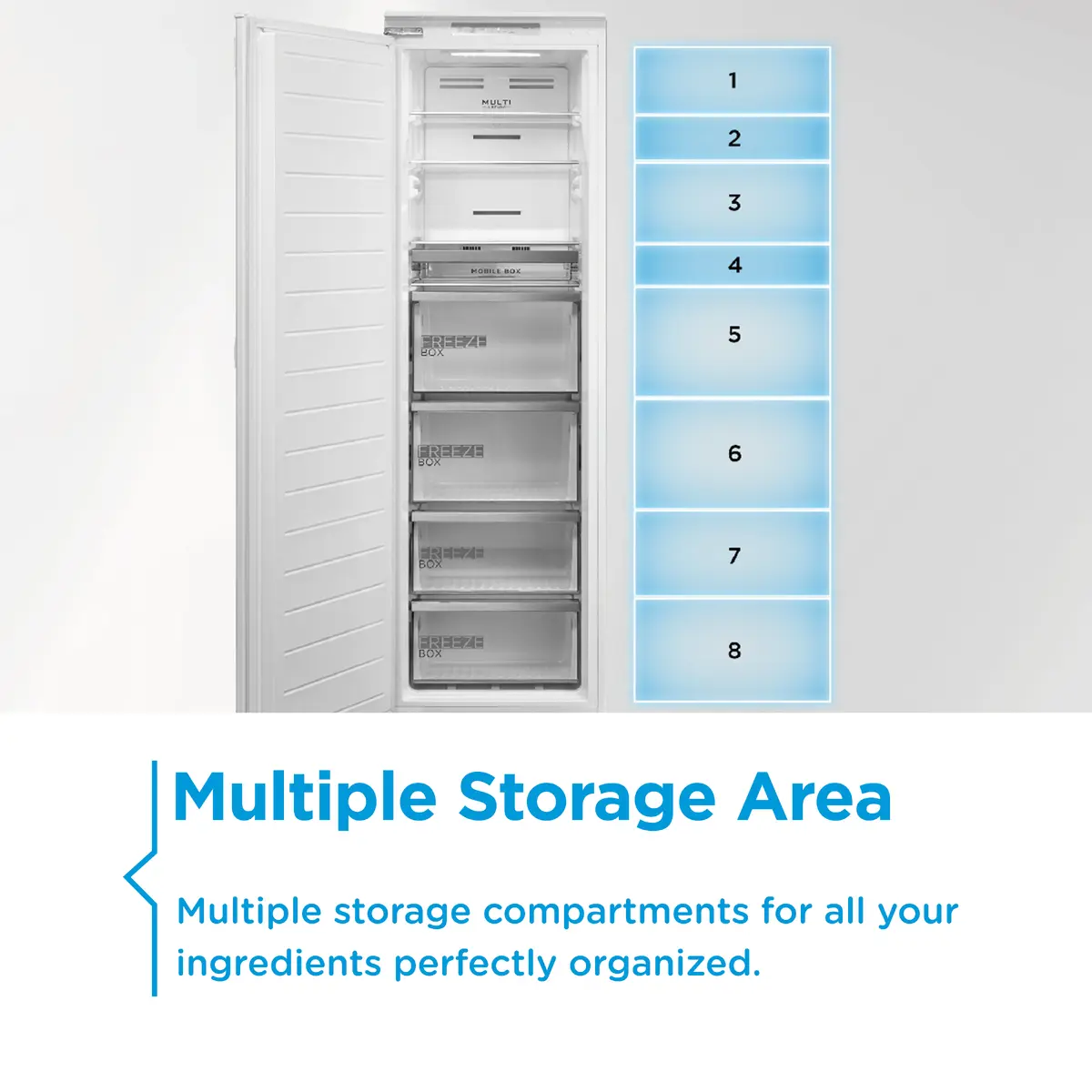 Midea MDRE271FGE01 Built-in Combi Refrigerator Photo 14