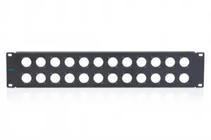 DIGITUS DN-97697 2U Rack Panel for 24 x D-Type Modules Steel Black