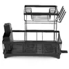 Springos Large 2-Tier Black Dish Drying Rack Photo 7
