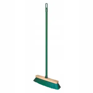 Floor broom with handle York Sara dense bristles for outdoor and indoor cleaning