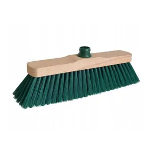 Floor broom York Sara with dense bristles for garden alleys, driveways, streets, and sidewalks