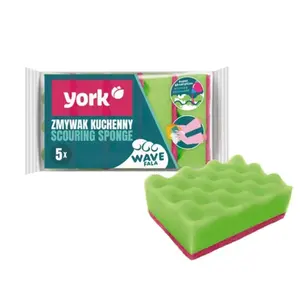 Dishwashing sponge Wave York 4+1 pcs