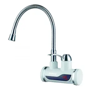 Wall-Mounted Electric Instantaneous Water Heater Tap Rosberg 3000-3300W with Flexible Spout and Temperature Adjustment
