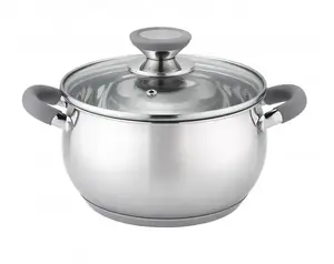 Кастрюля Oliver Voltz 5V1210N28G из нержавеющей стали 28 см 10.45 л с крышкой и индукционным дном