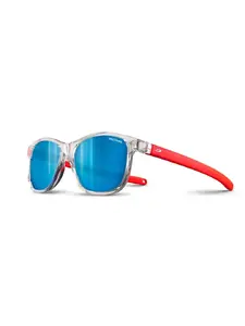 Julbo Turn 2 Sunglasses - Glossy Crystal and Matte Fluo Orange with Spectron 3Cf Lenses for Ages 4-8