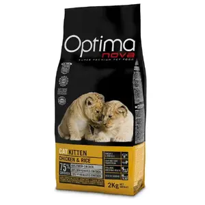 Optimanova Kitten Mono Chicken and Rice сухой корм для котят 2кг
