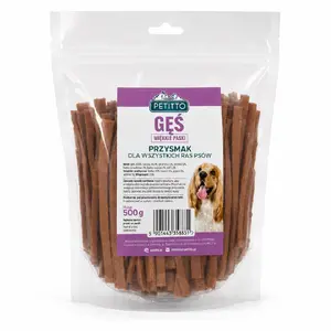 PETITTO Soft Goose Strips Dog Treat 500g