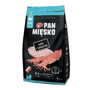 PAN MIĘSKO Turkey with squid Puppy M Dry Dog Food 9 kg