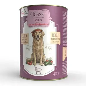 SYTA MICHA Classic Wet Dog Food Mono Lamb with Zucchini Adult All Breeds 400g