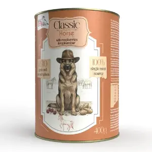 SYTA MICHA Classic Mono Horse wet dog food with raspberries and Jerusalem artichoke 400g
