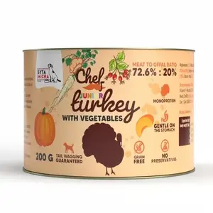 SYTA MICHA Chef Junior Turkey with vegetables влажный корм для щенков, полнорационный беззерновой