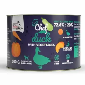 SYTA MICHA Chef Duck with vegetables Mono влажный корм для собак уткой и овощами полнорационный