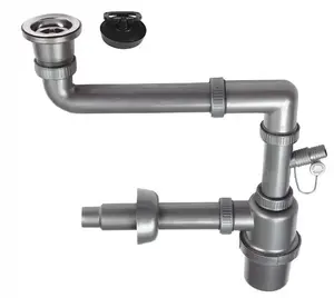 Sink Siphon with 3.5 Inch Click-Clack Plug