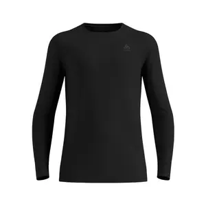 Odlo BL TOP crew neck l/s MERINO 260 vīriešu krekls ar garām piedurknēm, izmērs L, melns
