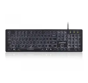 Perixx PERIBOARD-317 Vadu apgaismota tastatūra melna