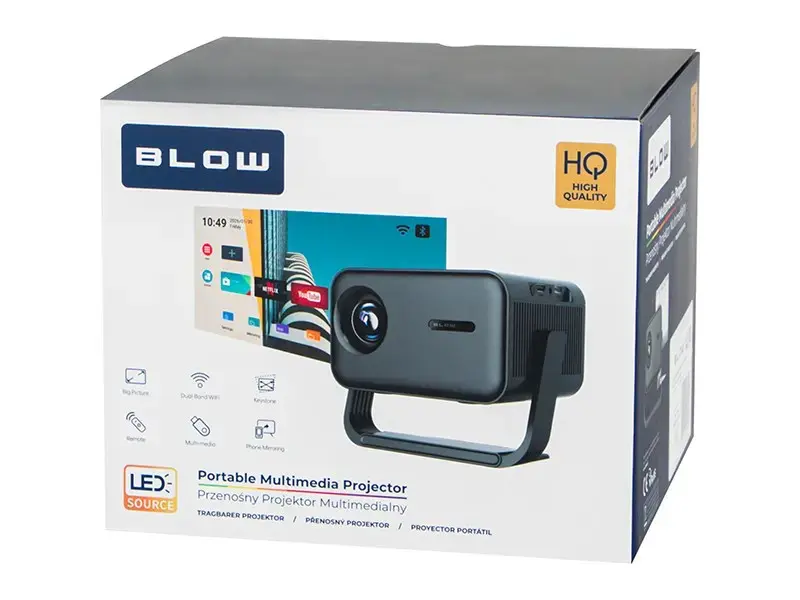 BLOW AndroidTV FullHD MaxView portatīvais projektors Photo 4