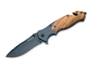 Boker Magnum Blomkvist Olive Universal Knife with Olive Wood Handle and Stainless Steel Blade