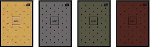 INTERDRUK Chess Soft Touch A5 64 Sheets Squared Notebook 5-Pack
