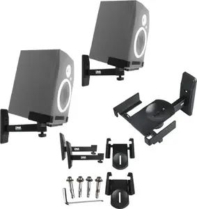 Bitmat DNA WS1 Wall Speaker Mount Set 2 pcs Black Maximum Load 20 kg