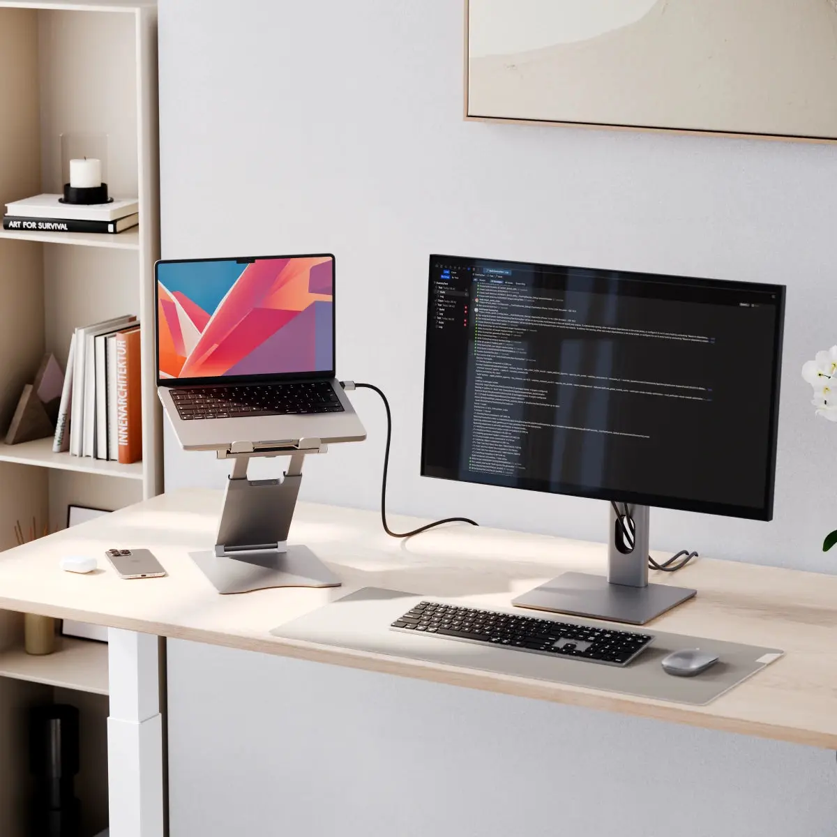 ALOGIC Elite Plus Adjustable Laptop Riser Silver Photo 5