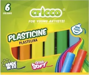 Cricco Plastelina Modelēšanas māls 6 krāsas