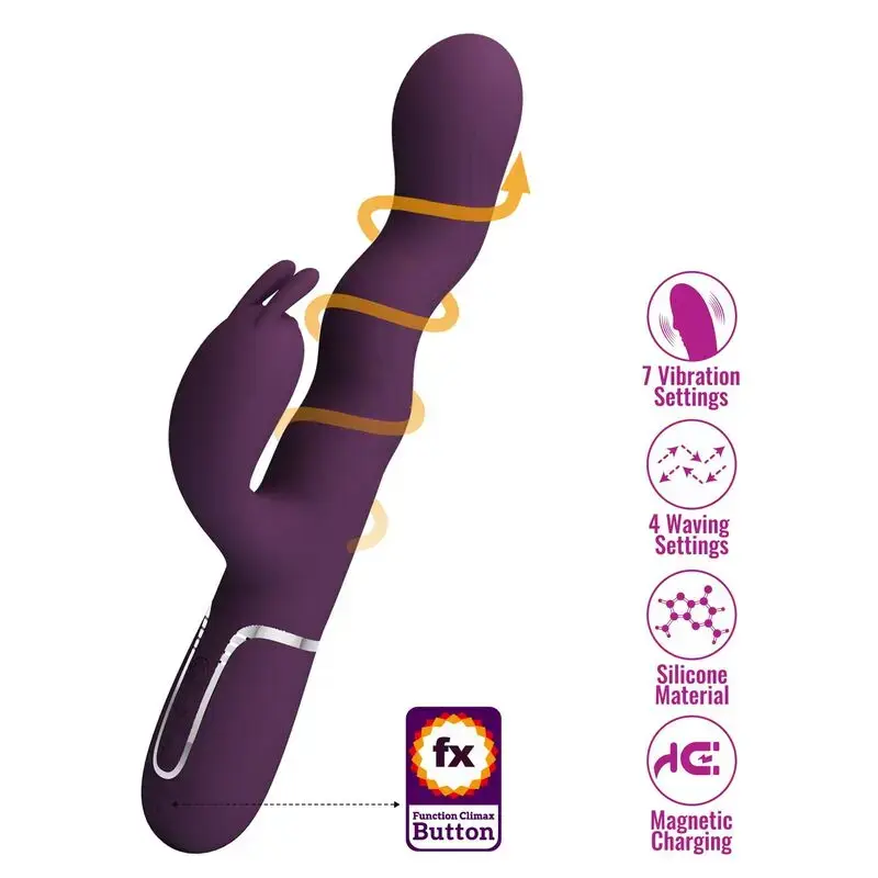 Hightech Loursen trusīša vibrators - Purpura Photo 4