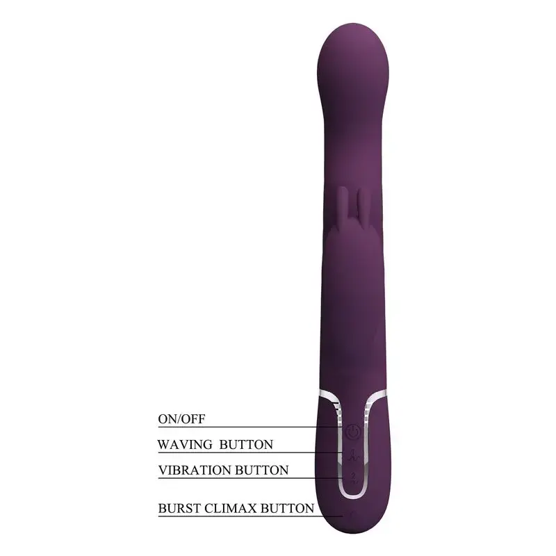 Hightech Loursen trusīša vibrators - Purpura Photo 10