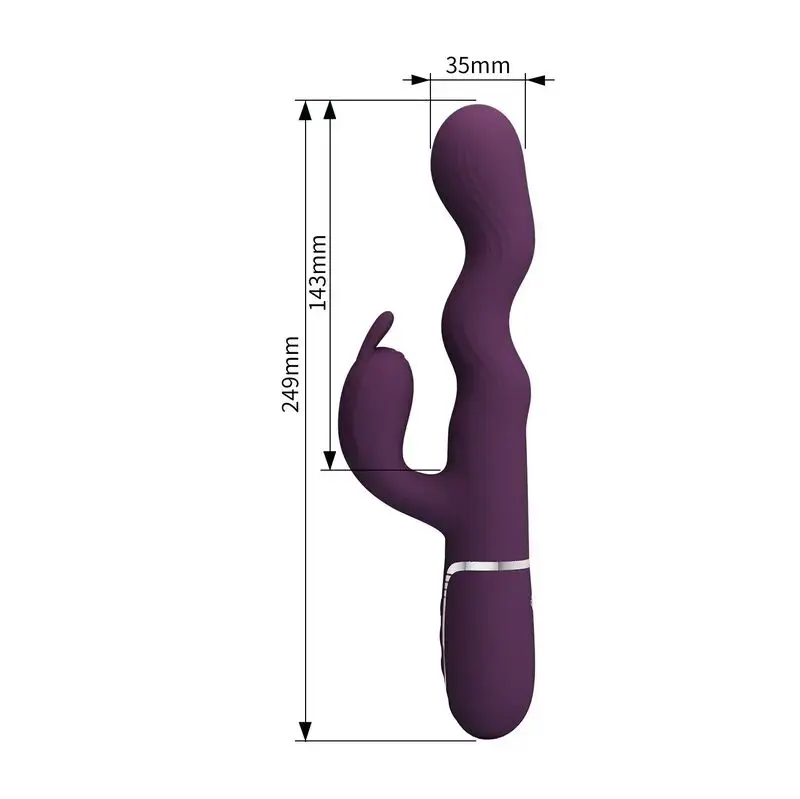 Hightech Loursen trusīša vibrators - Purpura Photo 11